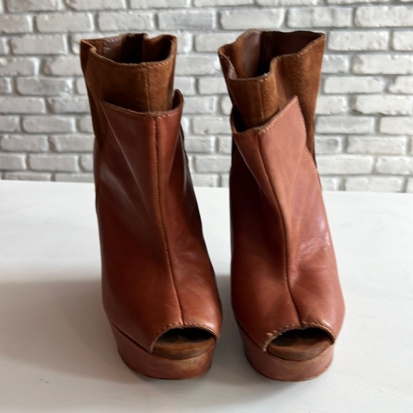 Joe jeans peep toe booties size 8 - Picture 3 of 8